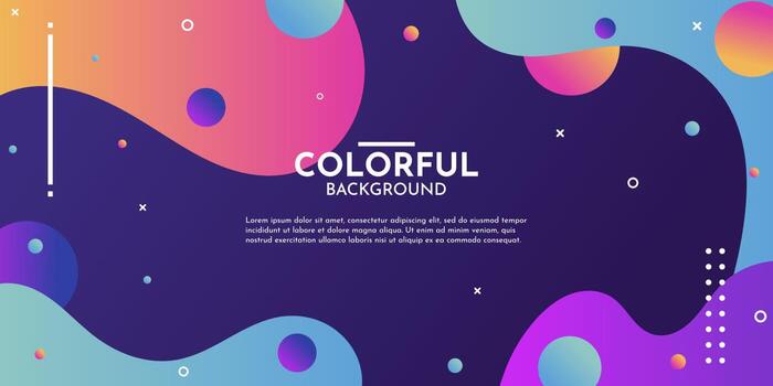 Abstract wavy background with modern gradient colors vector