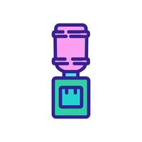 office convenient water cooler icon vector outline illustration