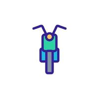 vector de icono de motocicleta. ilustración de símbolo de contorno aislado