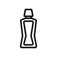 bottle of mouthwash icon vector outline illustration