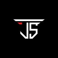 JS letter logo creative design with vector graphic