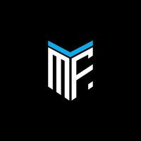 diseño creativo del logotipo de la letra mf con gráfico vectorial vector