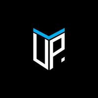 UP letter logo creative design with vector graphic