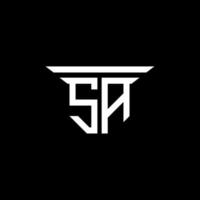 SA letter logo creative design with vector graphic