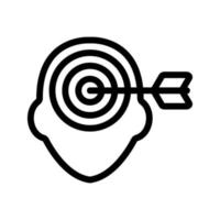 mathematical mindset icon vector. Isolated contour symbol illustration vector