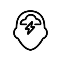 Practical mindset icon vector. Isolated contour symbol illustration vector