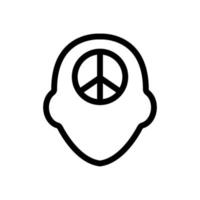 Practical mindset icon vector. Isolated contour symbol illustration vector