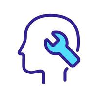 technical mindset icon vector. Isolated contour symbol illustration vector