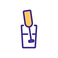 manual electric whisk with beating bowl icon vector outline illustration