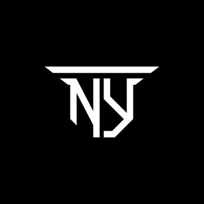 NY letter logo creative design with vector graphic