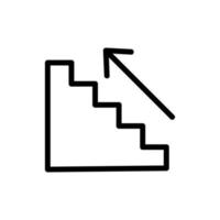 the metro escalator icon vector outline illustration