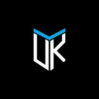 UK letter logo creative design with vector graphic