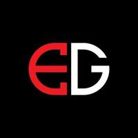 EG letter logo creative design with vector graphic