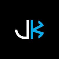 JK letter logo creative design with vector graphic