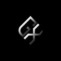 GX letter logo creative design with vector graphic