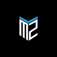 MZ letter logo creative design with vector graphic
