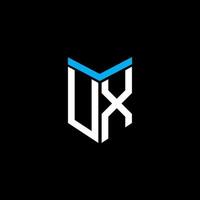 UX letter logo creative design with vector graphic