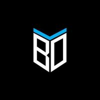 BO letter logo creative design with vector graphic