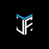JF letter logo creative design with vector graphic