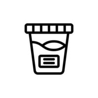 test urine icon vector outline illustration