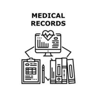 Medical records icon vector illustration