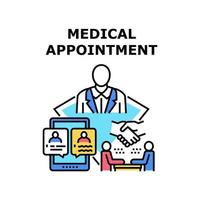 Medical appointment icon vector illustration