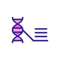 analysis dna icon vector outline illustration