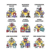 Marketing business concept icon vector illustration