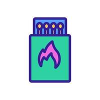 matches icon vector outline illustration