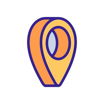 vector de icono de puntero de marcador. ilustración de símbolo de contorno aislado