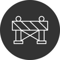 Barrier Line Inverted Icon vector
