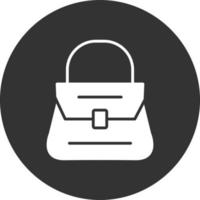 Purse Glyph Inverted Icon vector