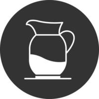 Lemonade Glyph Inverted Icon vector