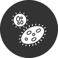 Fungus Glyph Inverted Icon vector