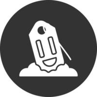 Rescue Buoy Glyph Inverted Icon vector