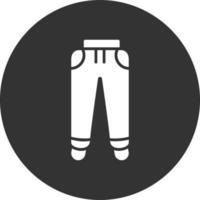 Tracksuit Glyph Inverted Icon vector