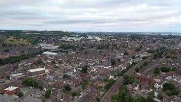 High Angle Aerial footage of British City Centre of Luton England UK, Drone's view footage taken from Central Railway Station of Great Britain's Town Luton. video