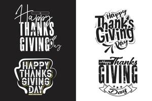 HAPPY THANKS GIVING DAY T SHIRT DESIGN Bundle vector