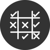 Board Game Glyph Inverted Icon vector