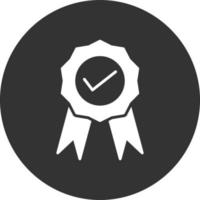 Quality Glyph Inverted Icon vector