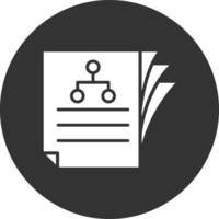 Project Glyph Inverted Icon vector
