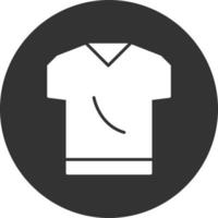 icono de glifo de camisa invertido vector