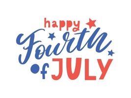 Fourth 4 of July stylish american independence day design Fourth of July vector