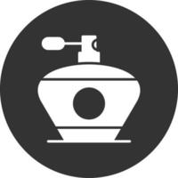 Perfume Glyph Inverted Icon vector