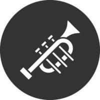 Trumpets Glyph Inverted Icon vector