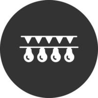 Garlands Glyph Inverted Icon vector