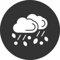 Wind Glyph Inverted Icon vector