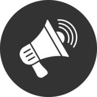 Noise Glyph Inverted Icon vector