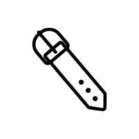 leather strap icon vector outline illustration