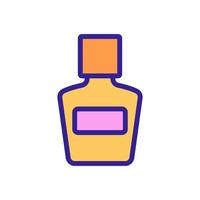 makeup lotion bottle icon vector outline illustration